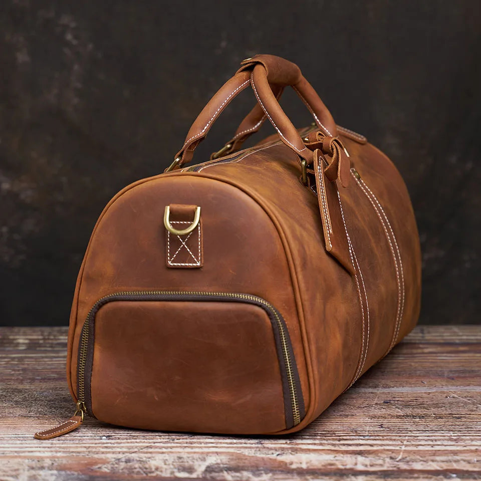 Retro Leather Travel Bag