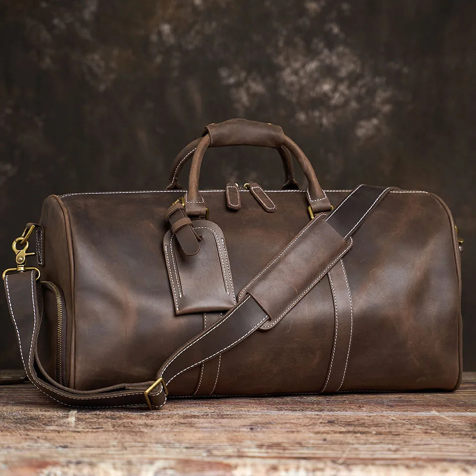 Retro Leather Travel Bag