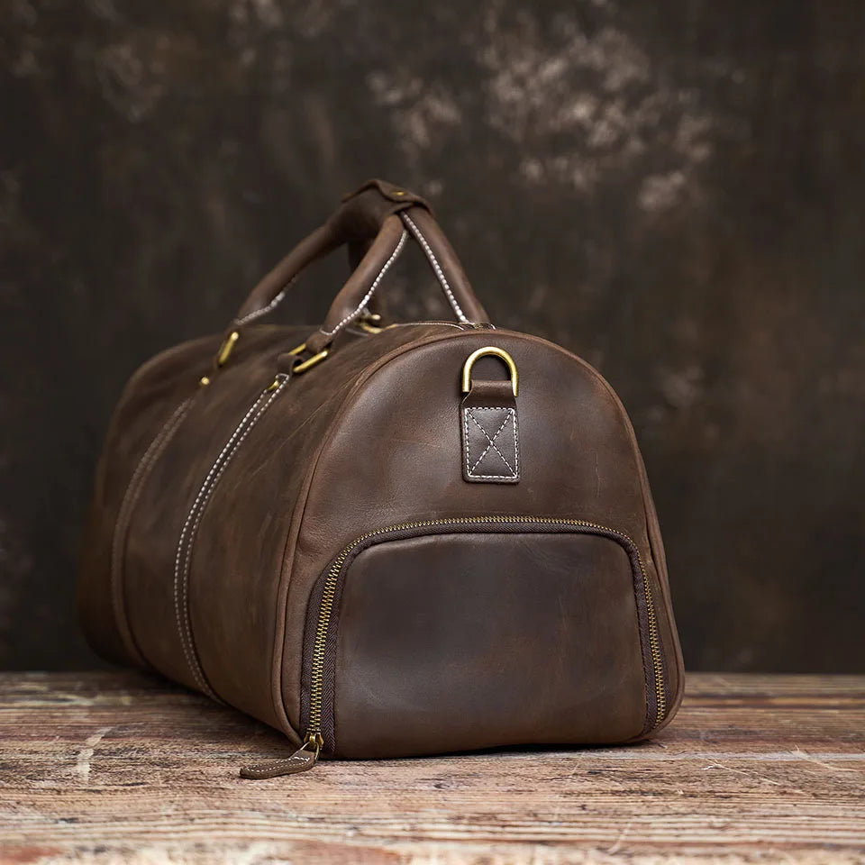 Retro Leather Travel Bag